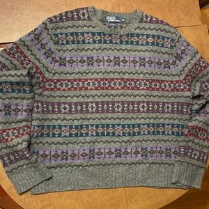 Vintage Polo Wool Sweater XXL